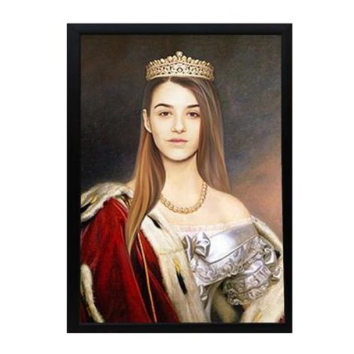 Portret personalizat - regina - marime: a3