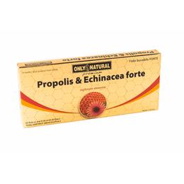 Propolis si echinaceea forte 1000 mg only natural, 10 fiole x 10 ml