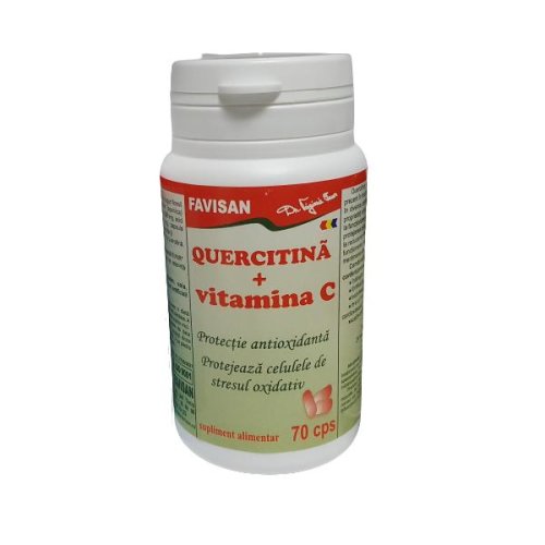 Quercitina + vitamina c favisan, 70 capsule