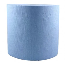 Rola hartie industriala albastra - prima blue towel tissue paper roll 26 cm x 296 m