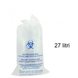 Sac autoclavabil transparent - prima autoclave sterilization clear bag 27 litri