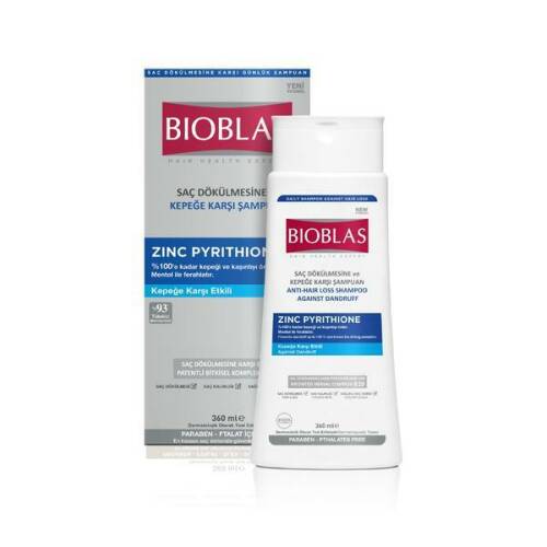 Șampon anticădere bioblas piritonat de zinc antimătreață, 360 ml
