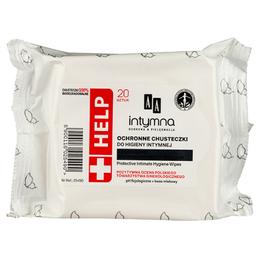Servetele pentru igiena intima - aa intimate help protective intimate hygiene wipes, 20 buc
