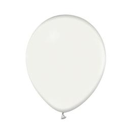 Set 10 baloane latex 30 cm - alb metalic - tomvalk