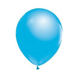 Set 10 baloane latex 30 cm - albastru metalic - tomvalk