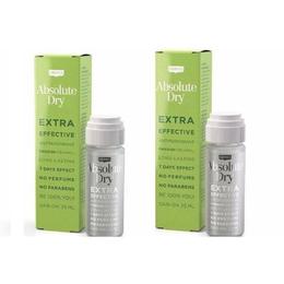 Set cadou 2 antiperspirante absolute dry, dermix, 7 days effect, 25 ml + 25 ml
