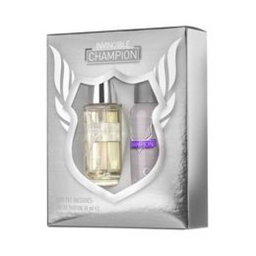 Set cadou barbati invincible champion - apa de parfum 50 ml + deodorant 100 ml