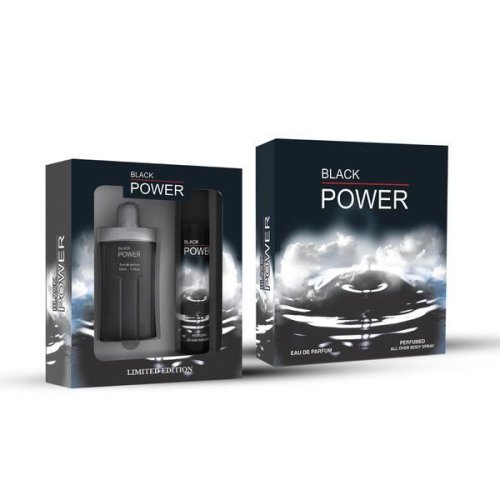 Set cadou pentru barbati, black power apa de parfum 50 ml + deodorant corp 75 ml