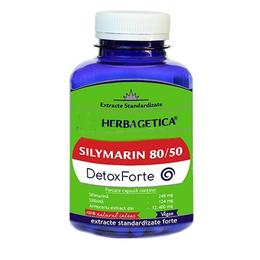Silymarin 80/50 detox forte herbagetica, 120 capsule