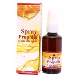 Spray propolis si acid alfa lipoic hypericum, 50ml