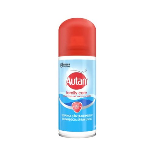 Spray repelent pentru insecte - autan family care, 100 ml