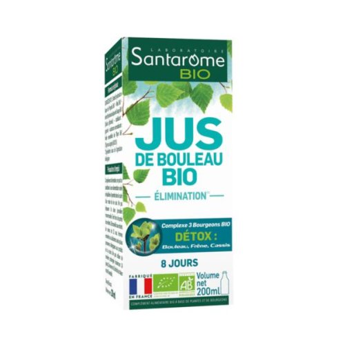 Suc de mesteacan bio - santarome bio jus de bouleau bio, 200ml