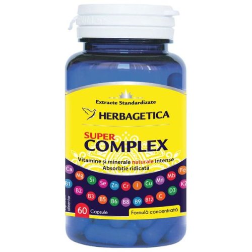 Super complex herbagetica, 60 capsule