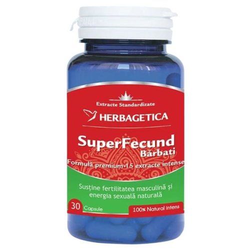 Superfecund pentru barbati herbagetica, 30 capsule