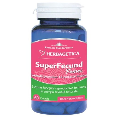 Superfecund pentru femei herbagetica, 60 capsule