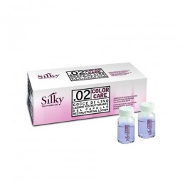 Tratament restructurant leave-in - silky color care gocce di lino restructuring lotion 10 fiole x 10ml