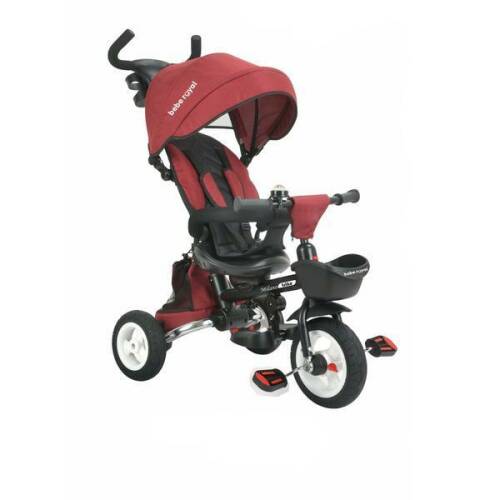 Tricicleta beberoyal milano trike 510 tc rosu copii, pliabila, reglabil, reversibil, copertina, maner parental