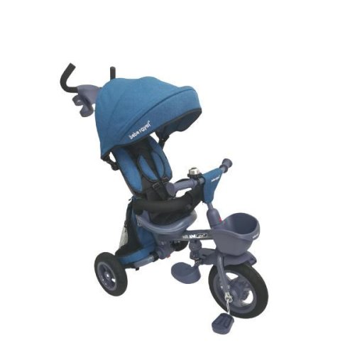 Tricicleta beberoyal milano trike 511 tc albastru copii, pliabila, reglabil, reversibil
