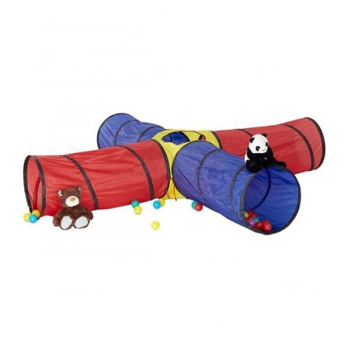 Tunel de joaca pentru copii xxl, multicolor - relaxdays