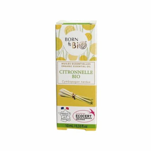 Ulei esential de citronela bio - born to bio organic essential oil citronnelle bio, 10ml