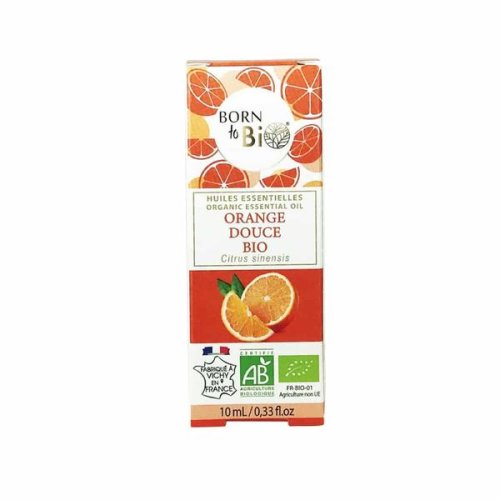 Ulei esential de portocale dulci bio - born to bio organic essential oil orange douce bio, 10ml
