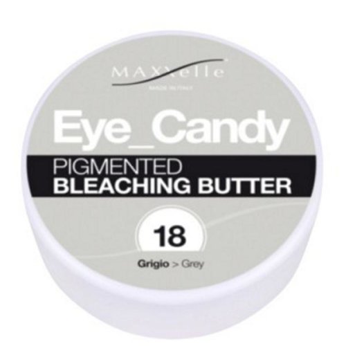 Unt decolorant pigmentat - maxxelle eye candy pigmented bleaching butter, nuanta 18 grey, 100g