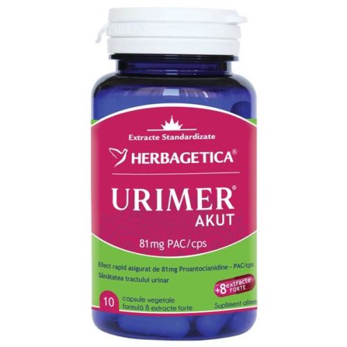 Urimer akut herbagetica, 10 capsule