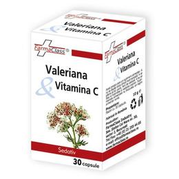 Valeriana vitamina c farma class, 30 capsule
