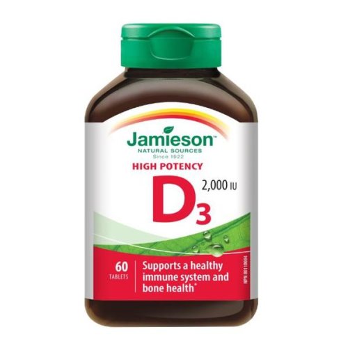 Vitamina d3 2000 ui - jamieson, 60 comprimate
