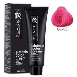 Vopsea crema permanenta - black professional line sintesis color cream glam colors, nuanta gl-c3 bubble gum pink, 100ml