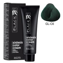 Vopsea crema permanenta - black professional line sintesis color cream glam colors, nuanta gl-c6 ivy green, 100ml