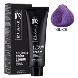 Vopsea crema permanenta - black professional line sintesis color cream glam colors, nuanta gl-c8 lilac wisteria, 100ml
