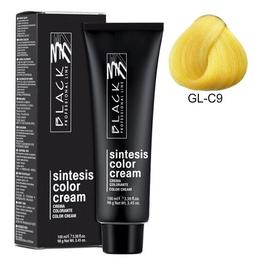 Vopsea crema permanenta - black professional line sintesis color cream glam colors, nuanta gl-c9 mimosa yellow, 100ml