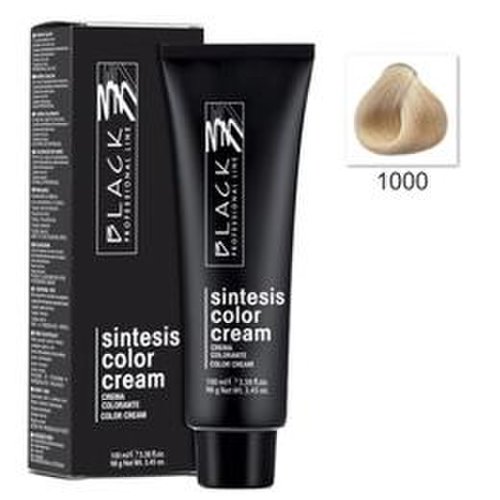 Vopsea crema permanenta - black professional line sintesis color cream, nuanta 1000 super natural blond, 100ml