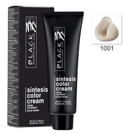 Vopsea crema permanenta - black professional line sintesis color cream, nuanta 1001 super ash blond, 100ml
