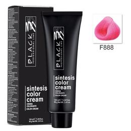 Vopsea crema permanenta - black professional line sintesis color cream, nuanta f888 flash fuchsia, 100ml