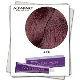 Vopsea fara amoniac - alfaparf milano color wear nuanta 4.66 castano medio rosso intenso