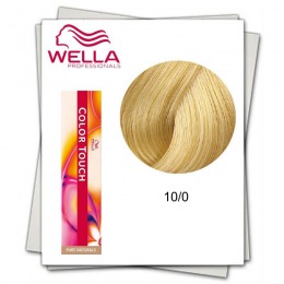 Vopsea fara amoniac - wella professionals color touch nuanta 10/0 blond luminos deschis 