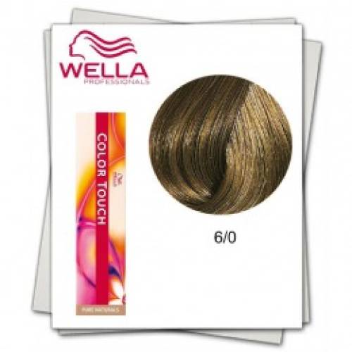 Vopsea fara amoniac - wella professionals color touch nuanta 6/0 blond inchis