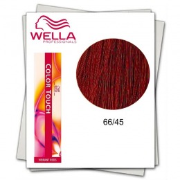 Vopsea fara amoniac - wella professionals color touch nuanta 66/45 blond inchis intens roscat mahon