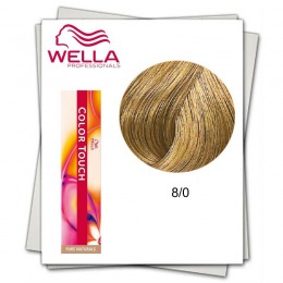 Vopsea fara amoniac - wella professionals color touch nuanta 8/0 blond deschis