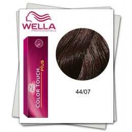 Vopsea fara amoniac - wella professionals color touch plus nuanta 44/07 saten mediu intens