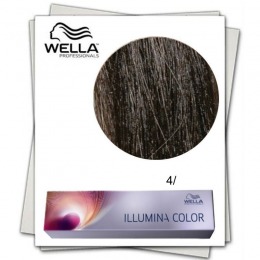 Vopsea permanenta - wella professionals illumina color nuanta 4/ castaniu mediu