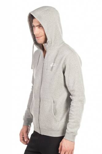 Nike Sportswear Nike m nsw hoodie fz flc club grey (804389-063)