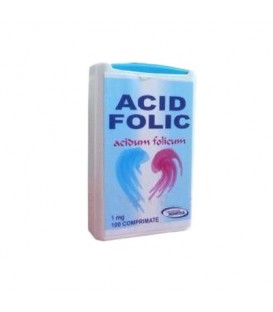 Acid folic 1 mg, 100 tablete