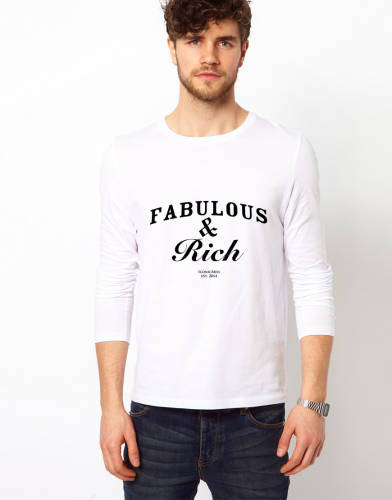 Bluza alba, barbati, fabulous & rich