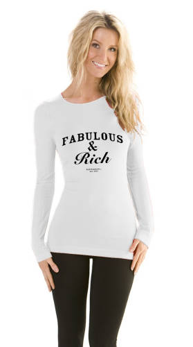 Bluza fabulous & rich - alb