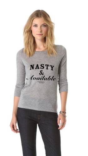 Bluza nasty & available - gri