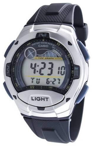 Ceas barbati casio sport collection moon phases, tide graph, yacht timer, 2 time zone, alarm w-753-2