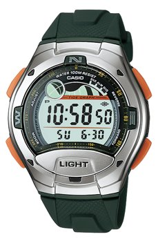 Ceas barbati casio sport collection moon phases, tide graph, yacht timer, 2 time zone, alarm w-753-3a